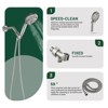 Cobbe Bathroom Shower Mixer Set with 9-Settings Hand Shower and Tub Spout Single Handle Wall Mounted Shower Kit Brushed Nickel Valve included - 4 of 4