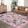Fulvari Colorful Color Floral Door Mat Indoor Entrance Non-Slip Soft Oriental Vintage Carpet Kitchen Entryway Bedroom Corridors Indoor - 3 of 4