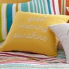 Yellow Good Morning Sunshine Pillow - Levtex Home - 2 of 3