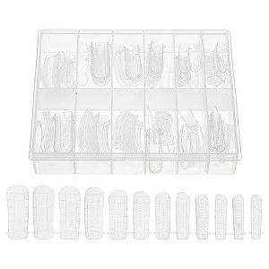 Unique Bargains Scale Faux Crystal Extension Fake Nails 120 Pcs - 1 of 4