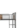 Acme Furniture 83" Full Xl/Queen Bunk Bed Brantley Loft and Bunk Bed Sandy Black & Dark Bronze Hand-Brushed: Integrated Ladder - 2 of 4