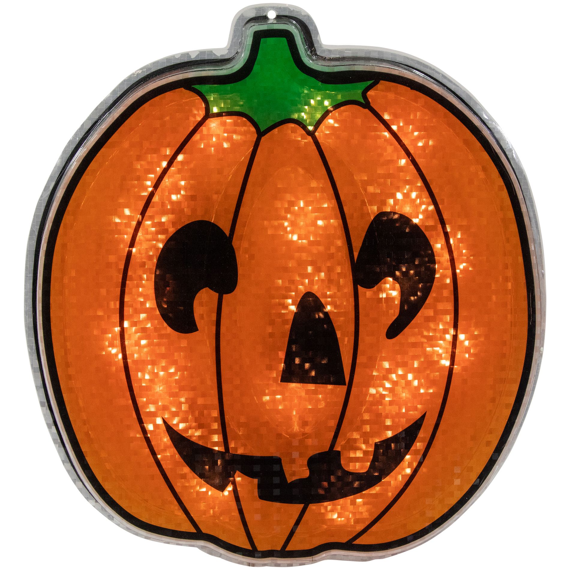 Northlight Lighted Jack O' Lantern Halloween Window Decoration - 13.5"