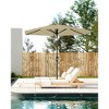 7.5FT Patio Umbrella Outdoor, Market Umbrella, Table Umbrella with Push Button Tilt and Crank, 6 Sturdy Ribs UV Protection Waterproof - 2 of 4
