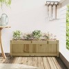 vidaXL Garden Planter Outdoor Flower Box Patio/Terrace Decorative Impregnated Pine Wood - 35.4" x 12.2" x 12.2" - 3 of 4