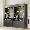 Coffee Bar Cabinet with LED Lights 72" Tall Buffet Cabinet with Storage Farmhouse Kitchen Sideboard Tall Coffee Hutch - 4 of 4