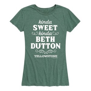 Women's - Yellowstone - Beth Dutton Inspirational Quote Short Sleeve Graphic T-Shirt - 1 of 4