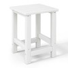 WestinTrends Malibu Kids Outdoor Patio Furniture HDPE Adirondack Square Side Table - 4 of 4