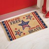 Collections Etc Land of the Free Patriotic Coco Mat Brown - 2 of 2