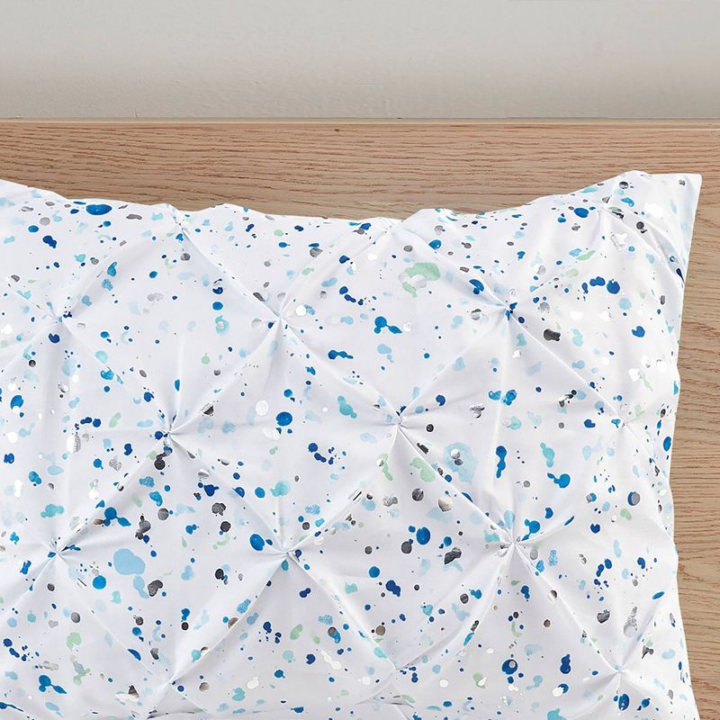 Nicole Metallic Printed and Pintucked Comforter Set - Intelligent Design, 6 of 17