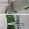 Whisen 93.8 in. W 3-Person Metal Patio Swing Chair Swing Bed with Cushion and Adjustable Canopy - 4 of 4