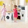 Infans Kids Kitchen Playset Wooden Play Kitchen Toy W/ Light&Sound,Stove,Stool,Icemaker - 4 of 4