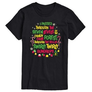 Men's - Elf - Candy Cane Forest Sea Of Gumdrops Short Sleeve Graphic T-Shirt - 1 of 4