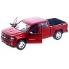 2017 Chevrolet Silverado 1500 LT Z71 Crew Cab Metallic Red 1/27 Diecast Model Car by Motormax - 2 of 3