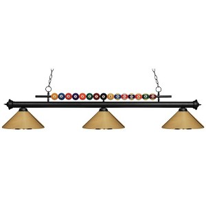 Z-Lite Shark 3 - Light Island Pendant Light in  Matte Black - 1 of 1