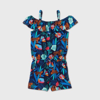 cat and jack pineapple romper