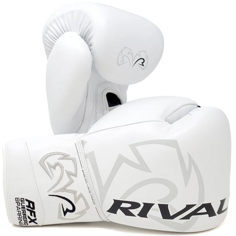 Rival Boxing Rfx guerrero Hde f Lace up Sparring Gloves 20 Oz. White Target