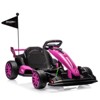 Gravee 24V Electric Adjustment Go Kart for Kids, Electric Drift Kart Outdoor Race Car, Ride on Toy Drifting Car with 2x200w Motors, 7.5 Mph Speed - 2 of 4