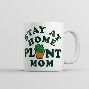 Crazy Dog T-Shirts Stay At Home Plant Mom Mug Funny Sarcastic Plants Graphic Coffee Cup-11oz - 1 of 4