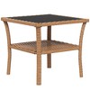 Sapphtopaz Modern Outdoor End Table Outdoor Side Table, Patio Table Small Table for Backyard, Balcony, Porch - 2 of 4