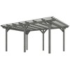 Outsunny Wooden Pergola Grape Trellis, Outdoor Gazebo for Garden, Patio, Backyard, Deck, Gray - 4 of 4