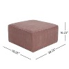 Christopher Knight Home Yzabella Modern Indoor Versatile Upholstered Square Ottoman - 3 of 4