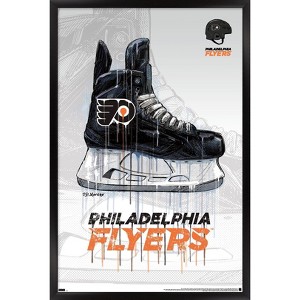 Trends International NHL Philadelphia Flyers - Drip Skate 21 Framed Wall Poster Prints - 1 of 4