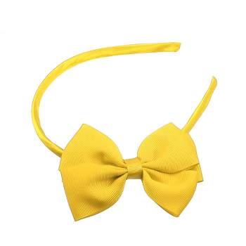 Unique Bargains Bow Headband Fashion Cute Polyester Hairband for Teenager 5.9x4.4 Inch