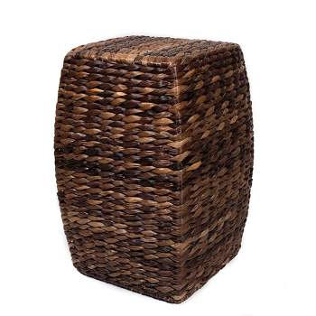 BirdRock Home Seagrass Accent Stool - Made of Hand Woven Seagrass
