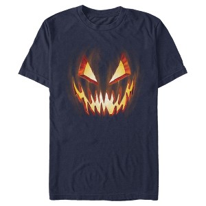 Men's Lost Gods Evil Pumpkin Face T-Shirt - 1 of 4