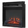 Tangkula 18'' Electric Fireplace Heater Freestanding & Recessed Electric Stove Heater w/Adjustable LED Flame - 4 of 4