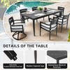 CAVINAS 7 Piece Patio Dining Set Aluminum Dining Table with Chairs Black Sintered Stone Tabletop Outdoor Dining with 6 Chairs for Patio - 3 of 4