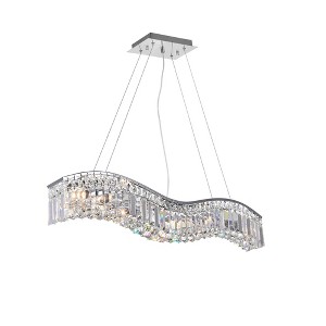 CWI Lighting Glamorous 5 Light Down Chandelier With Chrome Finish - 1 of 3