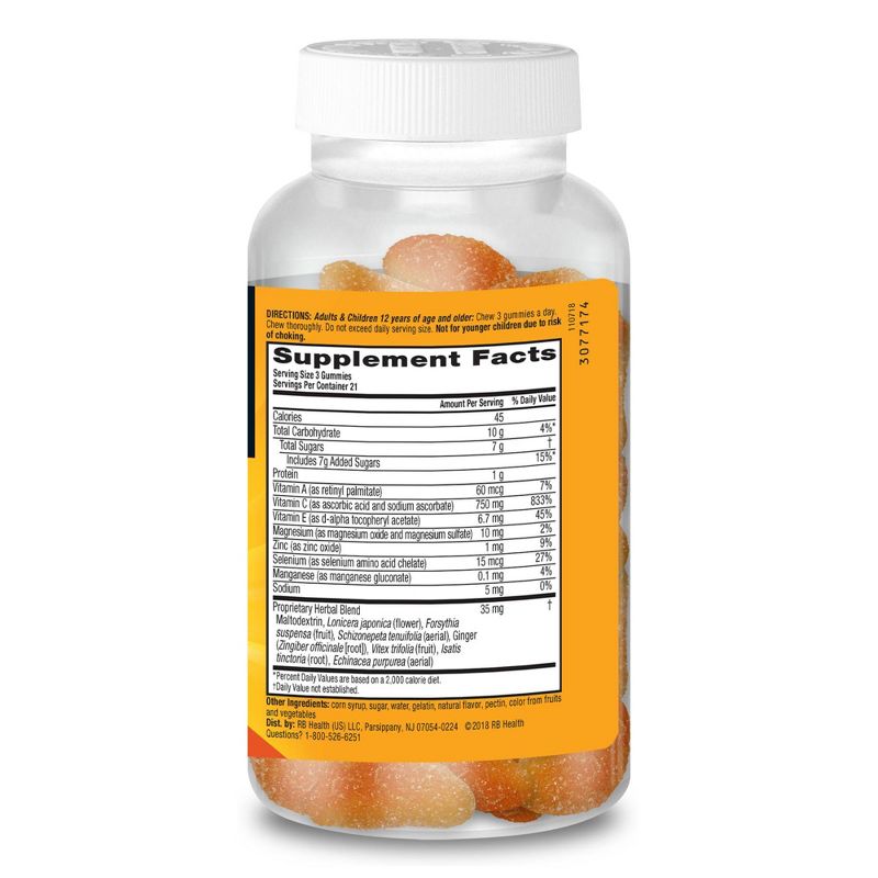 Airborne Vitamin C Gummies - Orange - 63ct, 3 of 6