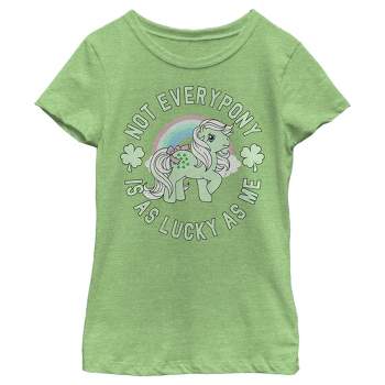 Girl's My Little Pony St. Patrick's Minty Lucky As Me T-Shirt
