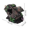 Unique Bargains Aquarium Decorations Hollow Tree Trunk Ornament Resin Fish Accessories Multicolor 4.72" Length 1 Pcs - 4 of 4