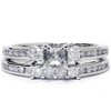 Pompeii3 1/2ct Diamond Engagement Wedding Ring Semi Mount 14K White Gold - 2 of 4