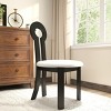 Accent Chairs Set Of 2,Accent Chairs Modern,Dining Chairs Wood,Sheep Plush Dining Chair,Furniture Indoor-Maison Boucle - 3 of 4