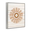 Stupell Industries Earthy Circular Abstract Sun Pattern Wavy Stripes Framed Giclee Art, Gray, 24" x 30" - 2 of 4