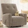 Acekool Manual Recliner Chair, Linen Upholstered Swivel Rocker Glider, Adjustable Single Armchair - 3 of 4