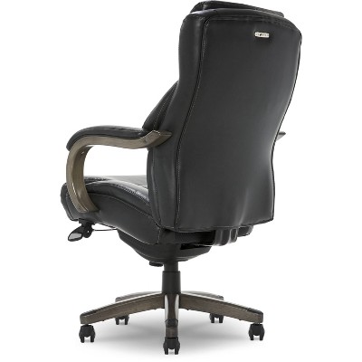 Jet Black Bonded Leather High Back Executive Swivel Chair