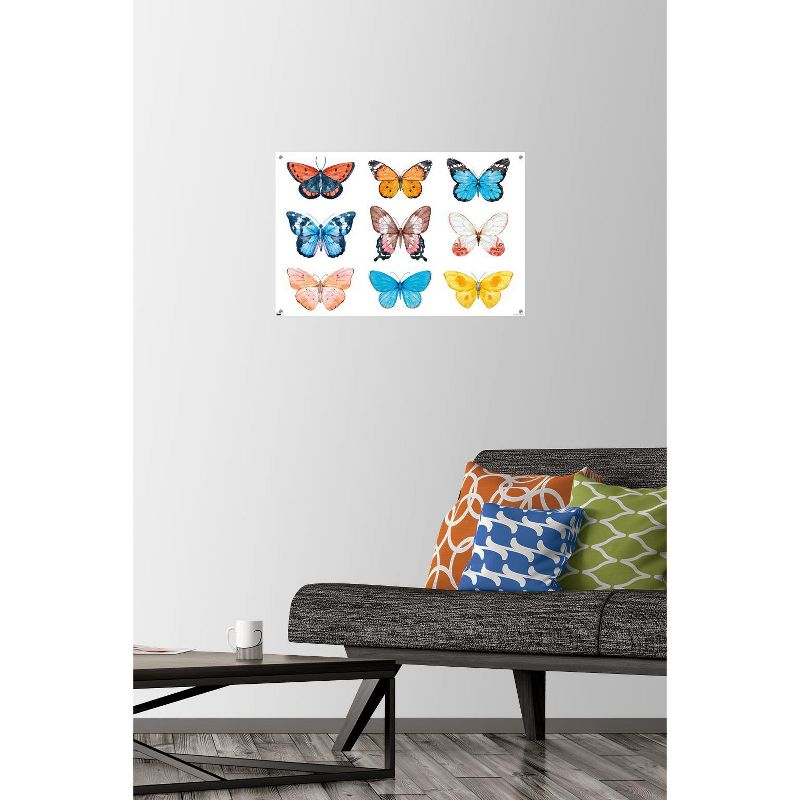 Trends International Watercolor Butterflies Unframed Wall Poster Prints, 2 of 7