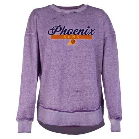 NBA Phoenix Suns Women's Burnout Crew Neck Fleece Sweatshirt - image 1 of 4