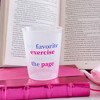 Jollity & Co.  - Book Club "My Favorite Exercise Is Turning The Page" Flex Cups - Pack of 8 Plastic Cups - 2 of 2