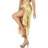 LA LEELA Women's Bikini Beach Wrap Swimwear Cover up Bathing suit Summer Wraps Swimsuit Sarong Skirts for Women One Size Beige, Tie Dye Design - 4 of 4