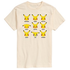 Men's - Pokémon - Moody Pikachu Short Sleeve Graphic T-Shirt - 1 of 3