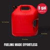 Midwest Can Company 5610 5-Gallon EPA & CARB Compliant Gas Can Fuel Container Jug with Flow Spout & Flame Shield Safety System, Red (4 Pack) - 2 of 4