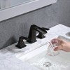 PROOX 8 in. Widespread 2-Handle Waterfall Spout Bathroom Faucet with Pop-Up Assembly - 3 of 4