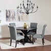 NicBex Round Dining Room Table Set for 4 Morden Dining Room Table with 4 Stylish Chairs and Pedestal Base for Kitchen - 4 of 4