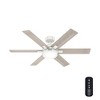 Hunter Fans 52" Georgetown Ceiling Fan Fresh White with Light Kit and Handheld Control - 3 of 4