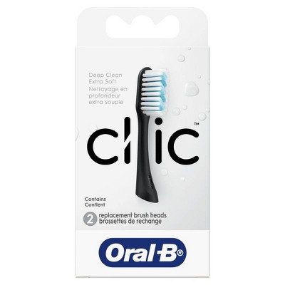 Oral-B Clic Manual Toothbrush Refills - Black - Trial Size - 2ct